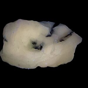 Milk Glass‎ Black Amber Swirl Art Glass Cullet Glowing Manganese Slag #5GX12